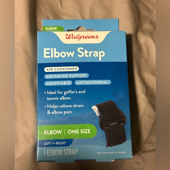 One Size Black Elbow Strap - Picture 1 of 2